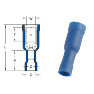 หางปลาเสียบกลมตัวเมียหุ้มเต็ม