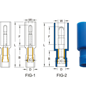 หางปลาหัวเสียบตัวผู้แบบกลม