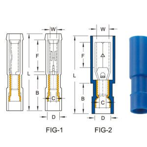 หางปลาหัวเสียบตัวเมียแบบกลม