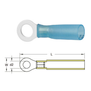 หางปลากลมหุ้ม (ชนิดท่อหดกันน้ำ)