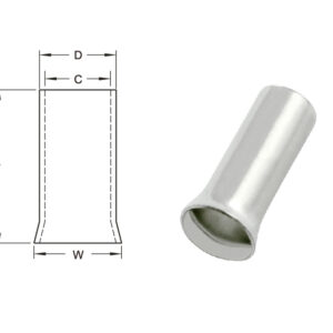 ข้อต่อย้ำสายแบบเดี่ยวเปลือย