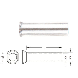 ข้อต่อย้ำปลายสายคู่เปลือย
