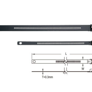เคเบิ้ลไทร์สแตนเลสแบบเคลือบ