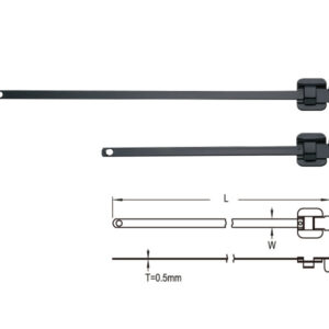 เคเบิ้ลไทร์สแตนเลส ปลดล็อคแบบเคลือบ