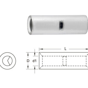 ข้อต่อย้ำสายแบบเปลือยมีรู